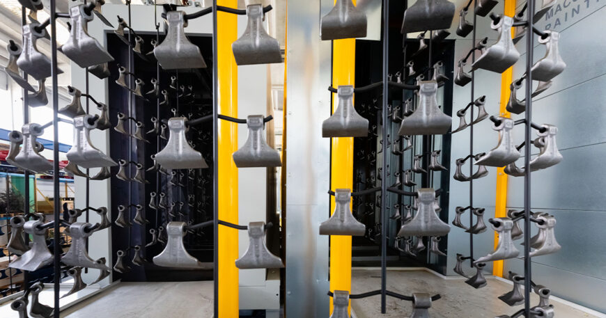 Pieza de aluminio lacado en PROMEI